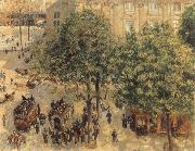 Camille Pissarro Place du theatre francais a paris oil painting